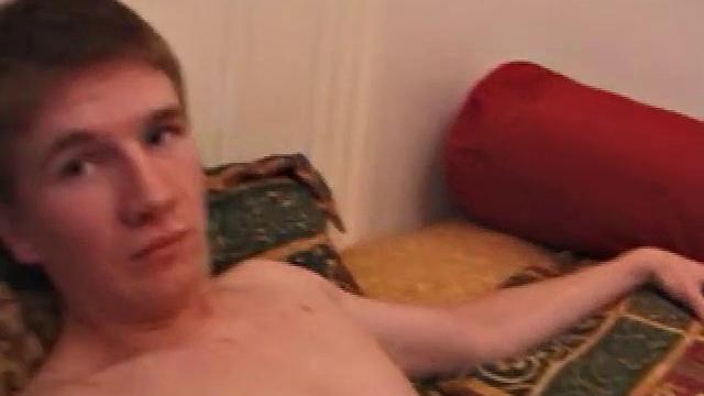 Casey is excited to stroke his cock for us. The twink quickly strips down to his boxers, and then gets naked, before settling in for a long stroke show. His low hanging balls bounce with every stroke as his dick grows and hardens.