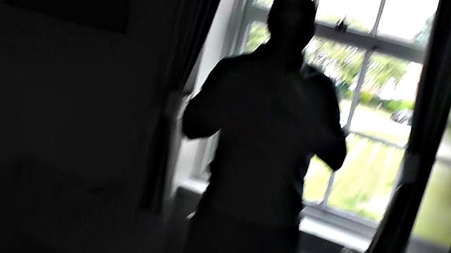 Naughty English MILF giggles while bouncing on dick