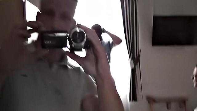 Naughty English MILF giggles while bouncing on dick