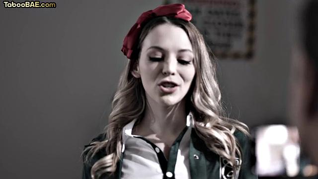 Horny petite cutie loves deepthroating