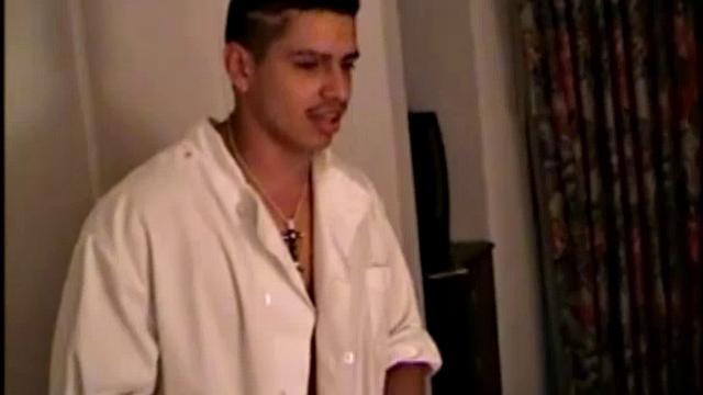 In this jerk off scene, a 19 year old unleashes his 8 inch cock for self-pleasuring. This homeboy works it hard as he strokes to the finish.