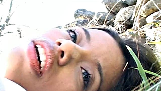 Little Lupe Rubbing and Fingering Outdoors