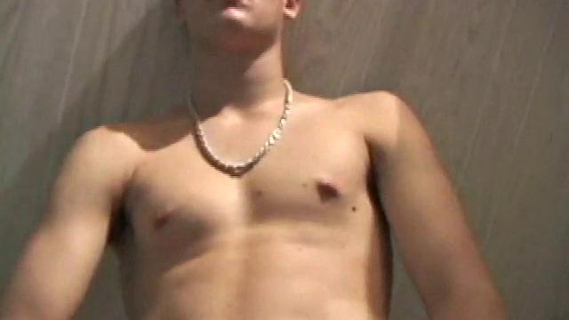 Lance is hot when he looks into the camera and plays with his cock. He asks if we want to suck his dick, before blowing a warm load all over his computer chair and having a taste for the very first time.