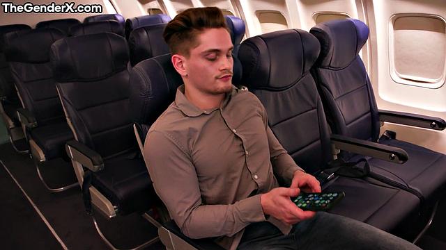 Hot tgirl and big bae sharing cock