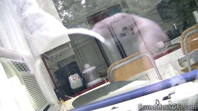 Sexy Girl Gets Filmed In the Shower