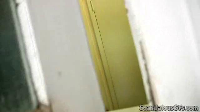 Sexy Girl Gets Filmed In the Shower