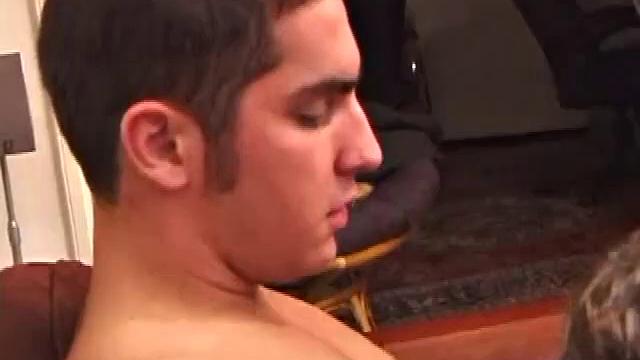 Gunner Raines makes his way into the laps of both Devin Hart and Roar, with no complaints from either boy. Devin gets into the game, happily kissing and blowing, when it's his turn.