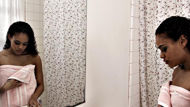 Ebony medium boobs babe gets pussy reanimation by BF