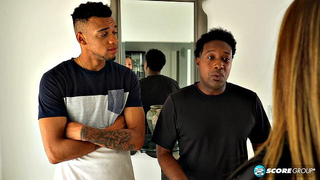 Busty MILF McKenzie Lee performs community service on two big cocks