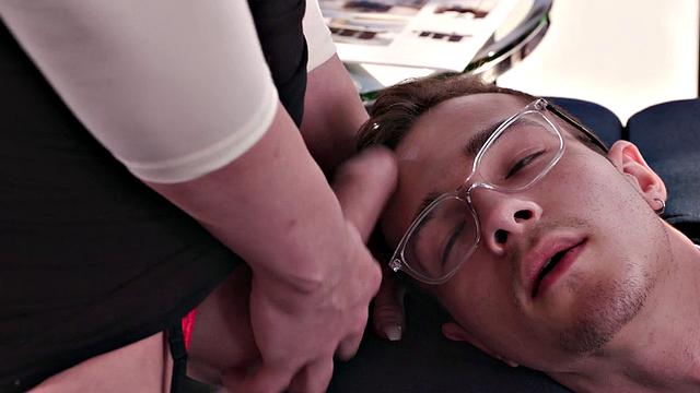 My boss busted me jerking off on the toilet