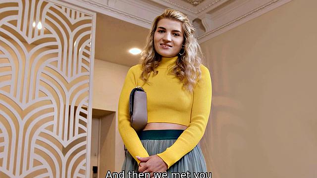 HUNT4K. Provocative girl leaves boyfriend and gets bonked in bottom