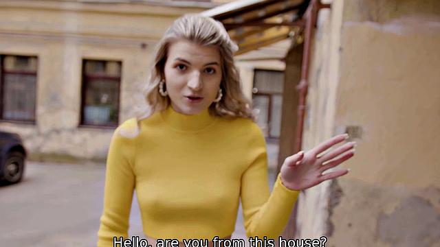 HUNT4K. Provocative girl leaves boyfriend and gets bonked in bottom