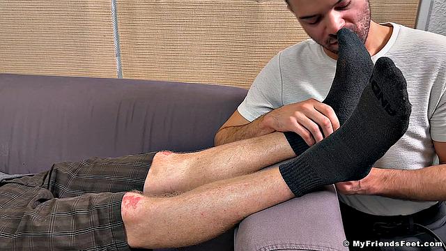 Dev's Sweaty Feet & Socks Worshiped - Dev