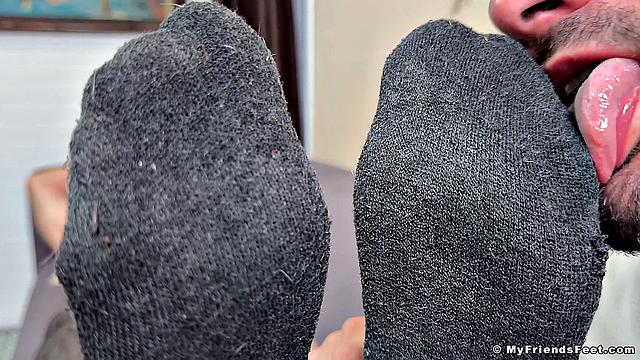 Dev's Sweaty Feet & Socks Worshiped - Dev