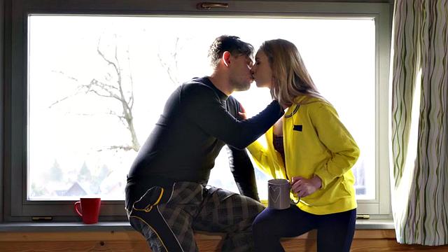 Girlfriend seduced riding boyfriends cock in erotic duo