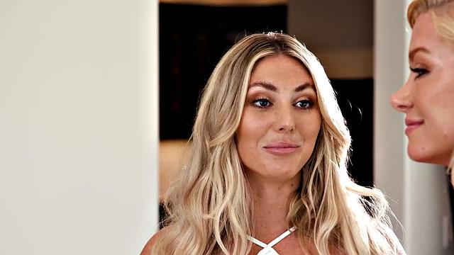 MOMMY'S GIRL - Busty MILF Has Passionate Sex With Babe In the House She Plans To Buy