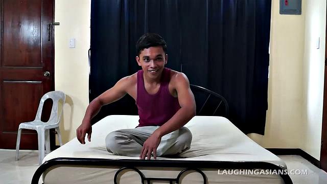 Our new super cute, super hot Asian tickle boy toy twink Diego is a straight boy. This hottie said he was "a little bit ticklish" but we proved he is extremely ticklish.