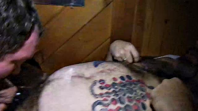 In his first ever amateur gay porn video, Topher Phoenix hooks up with Daddy Zev. Its clear Zev is a verbal pig, who knows what he wants and how to get his piglet to give it to him.