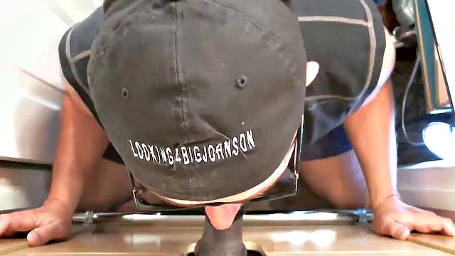 Monster Black Cock at Gloryhole