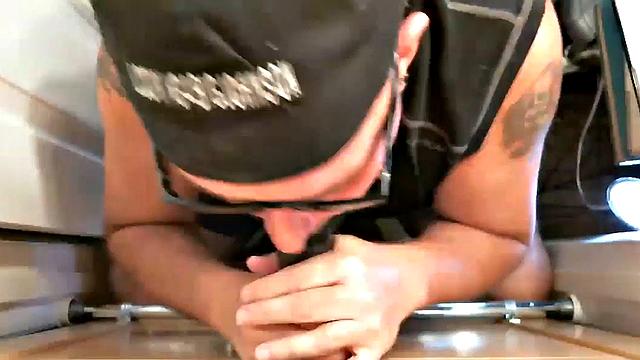 Monster Black Cock at Gloryhole