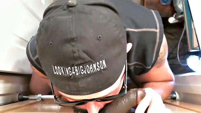 Monster Black Cock at Gloryhole