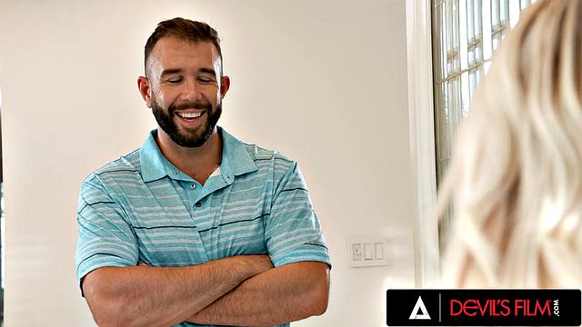 Cute Blonde Babysitter Gets Banged By Her Boss