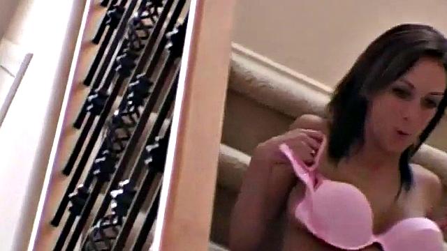 Hot Mandy does a striptease