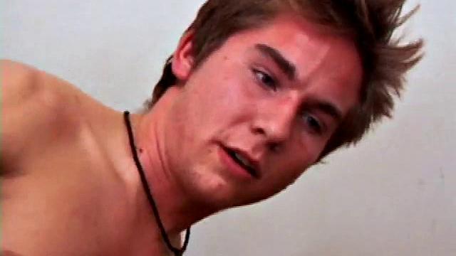 Brock hooks up with Kyle in this first time anal scene. The guys begin by kissing and stripping out of their clothes. Soon Kyle is sucking Brock's dick and they switch into a 69 with both lying on their sides.