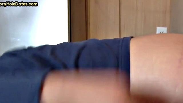 Mature gets fucked in homemade closeup by BFs cock