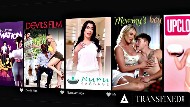 TRANSFIXED - Fireman Helps With Fire Alarm By Ejaculating In Hot Trans Mouth