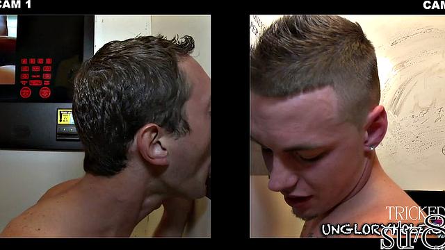 Real straight seduced by gloryhole