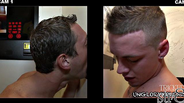 Real straight seduced by gloryhole