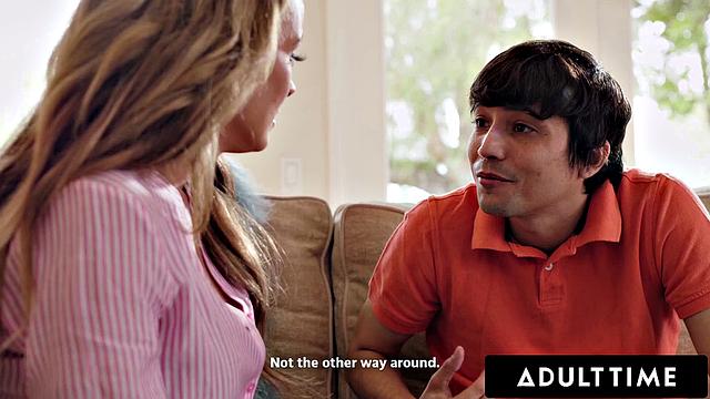 ADULT TIME - Desperate MILF Pristine Edge Makes Deal With Stepson! PUSSY FOR CHORES!