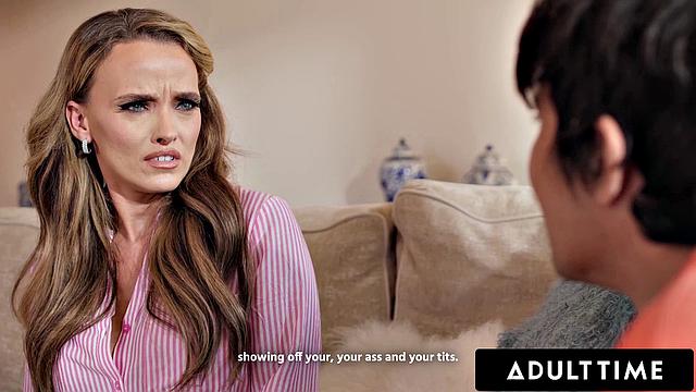 ADULT TIME - Desperate MILF Pristine Edge Makes Deal With Stepson! PUSSY FOR CHORES!