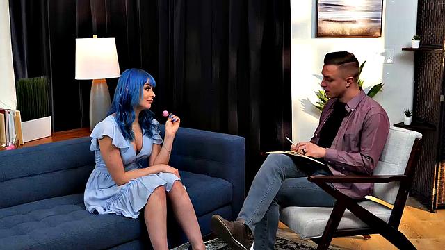 Sexually charged Jewelz Blu needs a cock