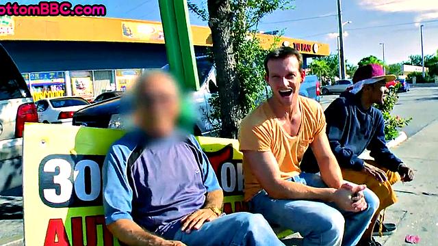 Nubian thug picked up and public fucked for cash in store