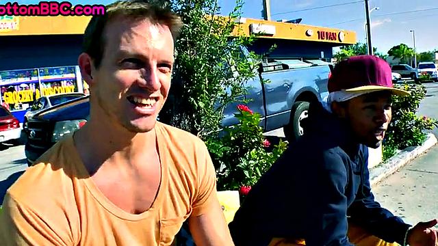 Nubian thug picked up and public fucked for cash in store