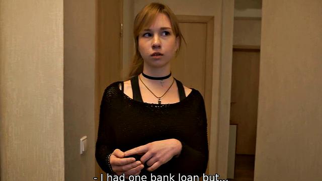 DEBT4k. Teen doesn't want sex with debt collector but it's the only way out