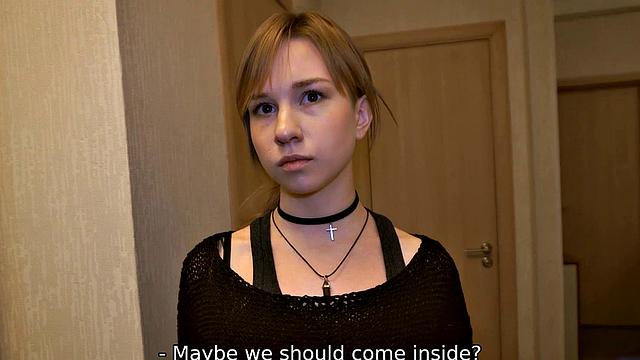 DEBT4k. Teen doesn't want sex with debt collector but it's the only way out