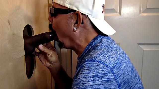 Dad Wants Gloryhole Suck and Fuck