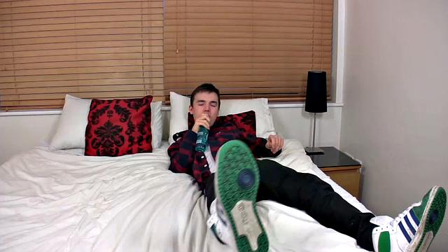 Tyler Brooks Jerks His Big, Fat Uncut Cock - Tyler Brooks