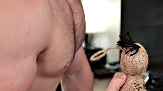 Mesmerized hunk fucks in office during lunch break