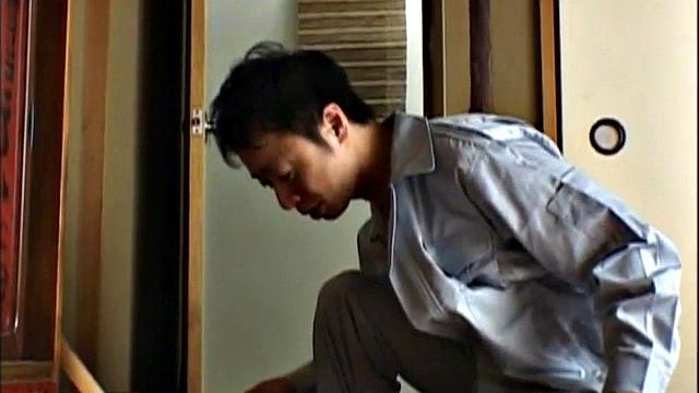 Japanese teen gets her hairy pussy drilled in a wild threesome