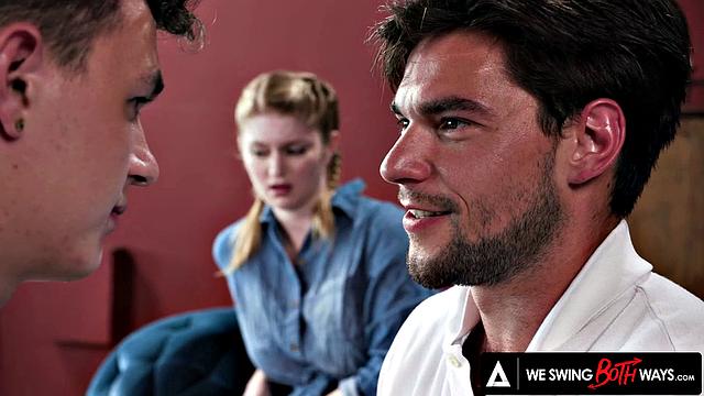 WE SWING BOTH WAYS - Sexy Threesome With Bisexual Men And Hot Wife Bunny Colby