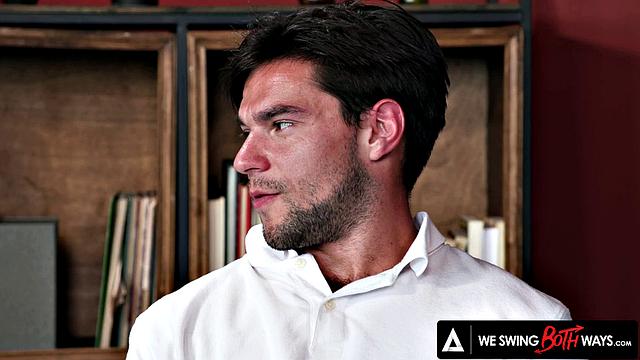 WE SWING BOTH WAYS - Sexy Threesome With Bisexual Men And Hot Wife Bunny Colby