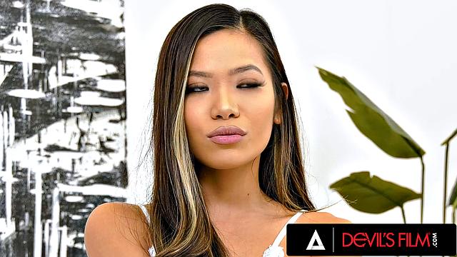 DEVILS FILM - Nympho Girl Vina Sky Knows How To Ride Dick Like A Cowgirl