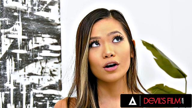 DEVILS FILM - Nympho Girl Vina Sky Knows How To Ride Dick Like A Cowgirl