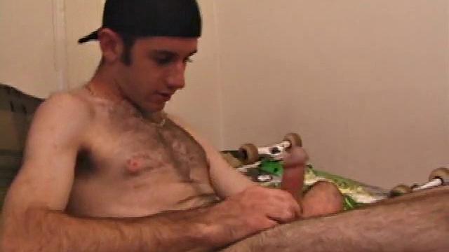 guy sucks his own cock and strokes until he cums