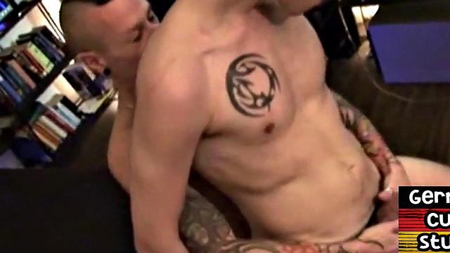 Handsome German stud riding lover