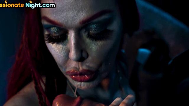 Redhead babe doggystyled by her beau